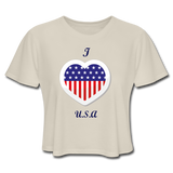 Women's Cropped T-Shirt - dust