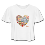 Women's Cropped T-Shirt - white