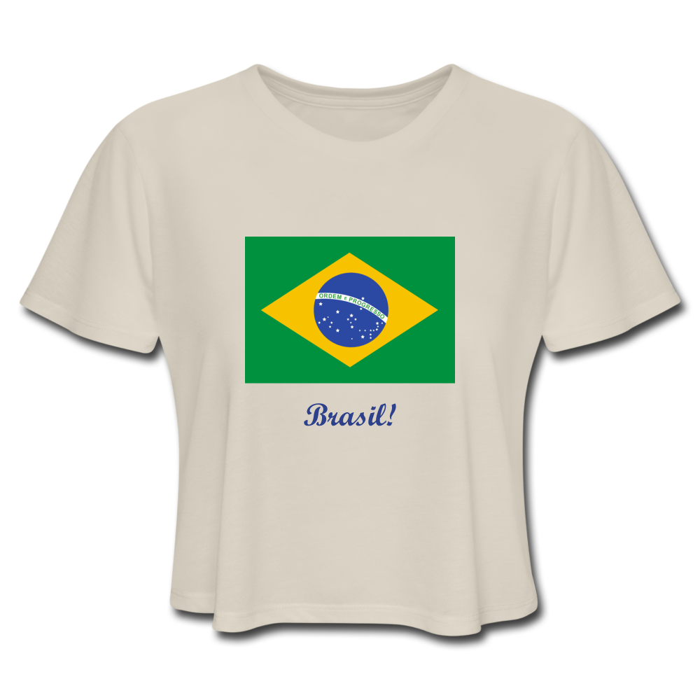 Women's Cropped T-Shirt - dust