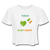 Women's Cropped T-Shirt - white