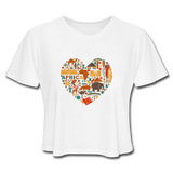 Women's Cropped T-Shirt - white