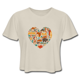 Women's Cropped T-Shirt - dust