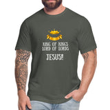 King of Kings, Unisex Jersey T-Shirt - asphalt