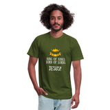 King of Kings, Unisex Jersey T-Shirt - olive