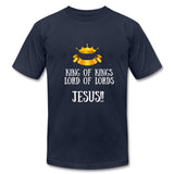 King of Kings, Unisex Jersey T-Shirt - navy