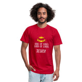 King of Kings, Unisex Jersey T-Shirt - red
