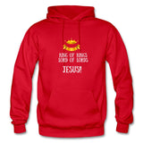 King of Kings, Unisex Gildan Heavy Blend Adult Hoodie - red
