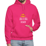 King of Kings, Unisex Gildan Heavy Blend Adult Hoodie - fuchsia
