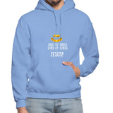 King of Kings, Unisex Gildan Heavy Blend Adult Hoodie - carolina blue