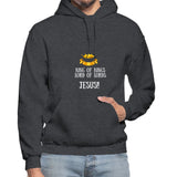 King of Kings, Unisex Gildan Heavy Blend Adult Hoodie - charcoal gray