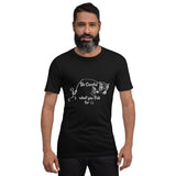 Be Careful what you Fish for, Short-Sleeve Unisex T-Shirt-White Text-two