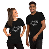 Be Careful what you Fish for, Short-Sleeve Unisex T-Shirt-White Text-two