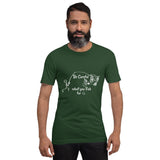 Be Careful what you Fish for, Short-Sleeve Unisex T-Shirt-White Text-two