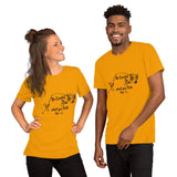 Be Careful what you Fish for, Short-Sleeve Unisex T-Shirt-Black Text-two