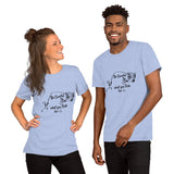 Be Careful what you Fish for, Short-Sleeve Unisex T-Shirt-Black Text-two