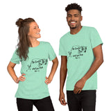 Be Careful what you Fish for, Short-Sleeve Unisex T-Shirt-Black Text-two