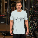 Be Careful what you Fish for, Short-Sleeve Unisex T-Shirt-Black Text-two