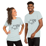 Be Careful what you Fish for, Short-Sleeve Unisex T-Shirt-Black Text-two