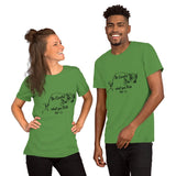 Be Careful what you Fish for, Short-Sleeve Unisex T-Shirt-Black Text-two