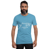 Be Careful what you Fish for, Short-Sleeve Unisex T-Shirt-White Text-two