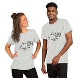 Be Careful what you Fish for, Short-Sleeve Unisex T-Shirt-Black Text-two