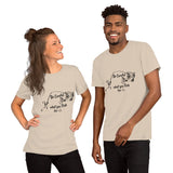 Be Careful what you Fish for, Short-Sleeve Unisex T-Shirt-Black Text-two