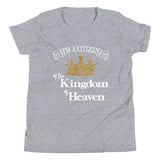 I'm a Citizen, Unisex Youth Staple Tee-White Text