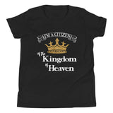 I'm a Citizen, Unisex Youth Staple Tee-White Text