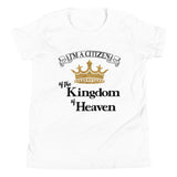 I'm a Citizen, Unisex Youth Staple Tee-Black Text